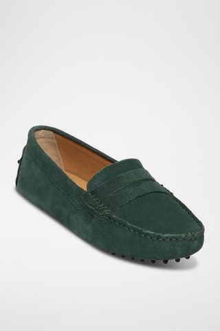 Mocassins en nubuck Deira - Vert