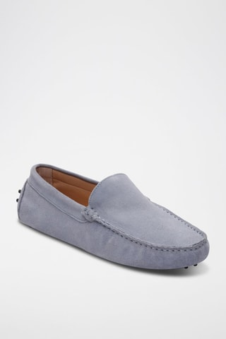 Mocassins en nubuck Lenny - Bleu