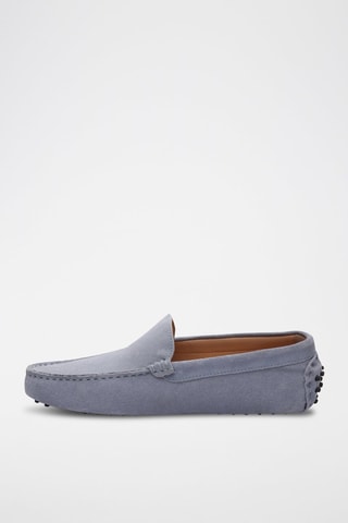 Mocassins en nubuck Lenny - Bleu