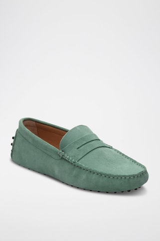 Mocassins en nubuck Cole - Vert