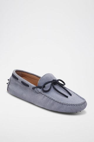 Mocassins en croûte de cuir Quid - Bleu