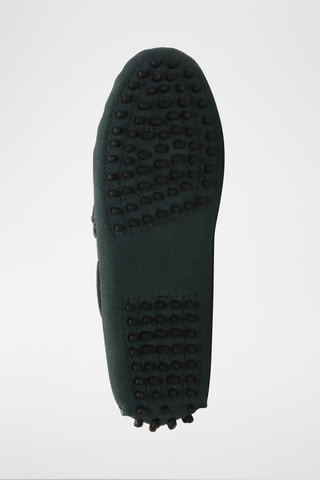 Mocassins en nubuck January - Vert