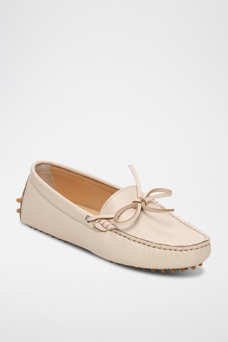 Mocassins en cuir nappa Newton - Beige