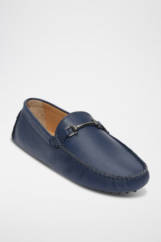 Mocassins en cuir nappa Harold - Bleu