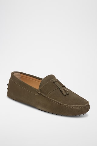 Mocassins en nubuck Elliot - Vert