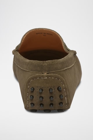 Mocassins en nubuck Elliot - Vert
