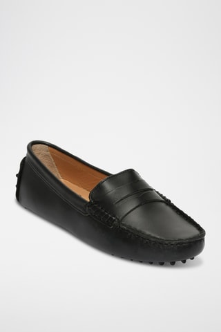 Mocassins en cuir nappa Deira - Noir