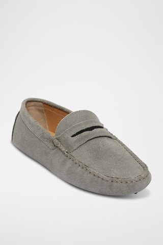 Mocassins en nubuck Cliff - Gris
