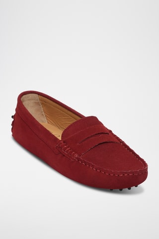 Mocassins en nubuck Deira - Rouge