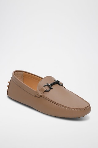 Mocassins en cuir nappa Felix - Marron