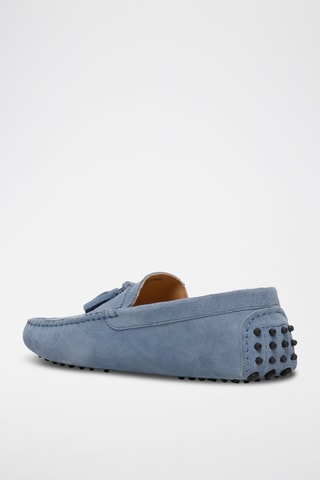 Mocassins en nubuck Earl - Bleu