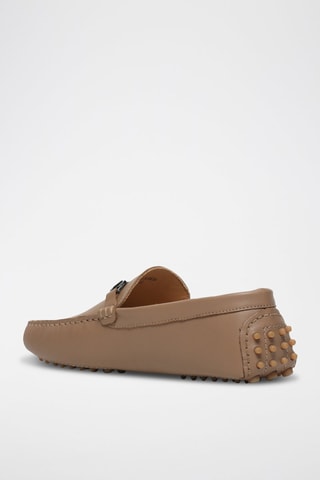 Mocassins en cuir nappa Harold - Marron