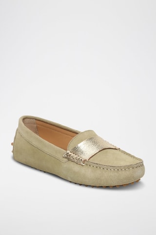 Mocassins en nubuck Meloa - Vert