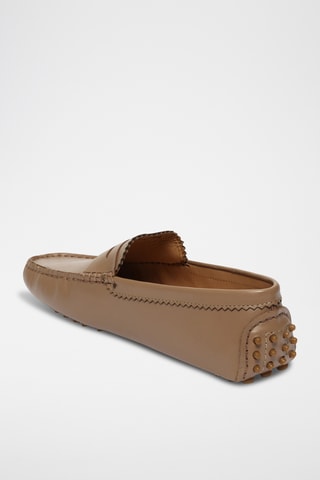 Mocassins en cuir nappa Dennis - Marron