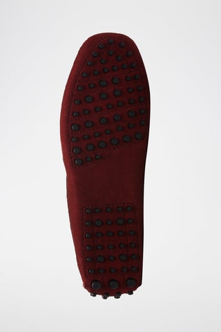 Mocassins en croûte de cuir Jace - Rouge