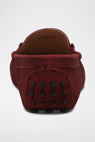 Mocassins en croûte de cuir Jace - Rouge