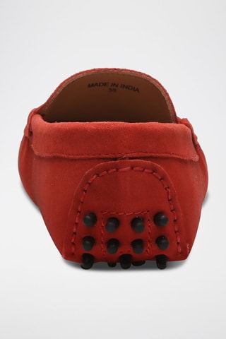 Mocassins en nubuck Thandie - Rouge