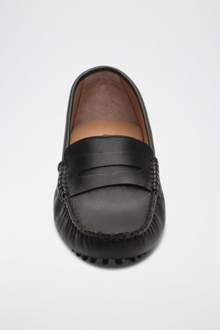 Mocassins en cuir nappa Thandie - Noir