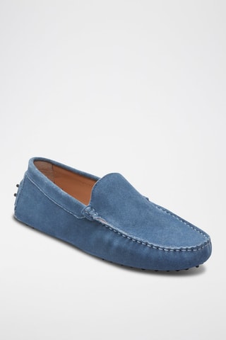 Mocassins en nubuck Cambridge - Bleu