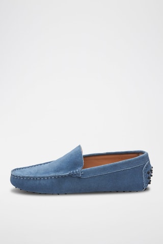 Mocassins en nubuck Cambridge - Bleu