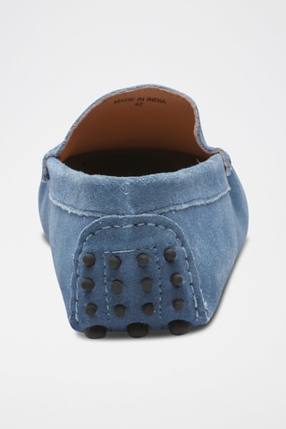 Mocassins en nubuck Cambridge - Bleu