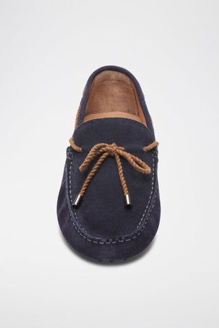 Mocassins en nubuck York - Bleu