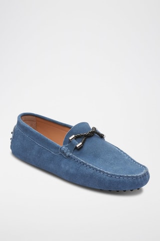 Mocassins en nubuck Philip - Bleu
