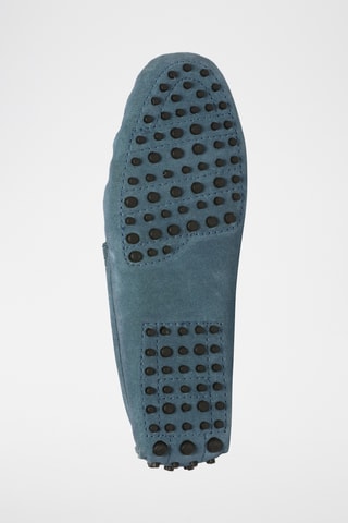 Mocassins en nubuck EARL - Bleu