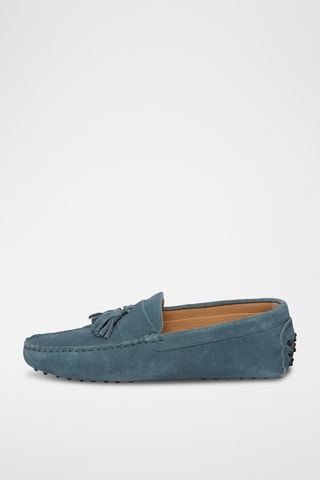 Mocassins en nubuck EARL - Bleu