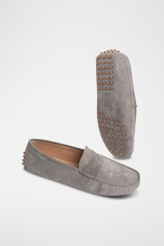 Mocassins en nubuck Wales - Gris