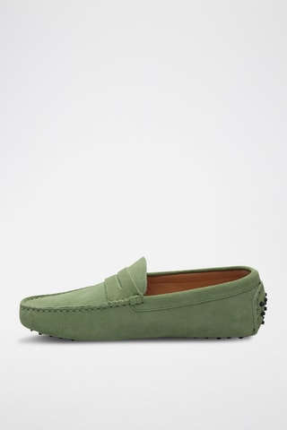 Mocassins en nubuck Wales - Vert