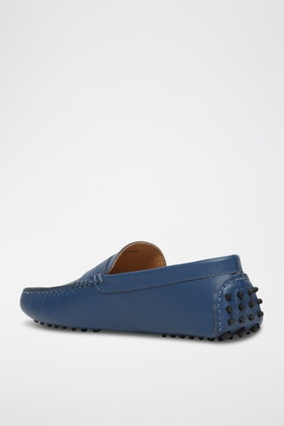Mocassins en cuir nappa Wales - Bleu