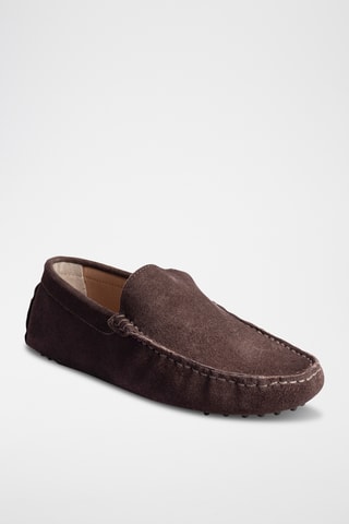 Mocassins en nubuck Lenny - Marron