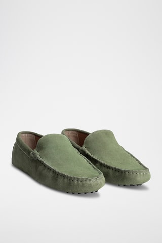 Mocassins en nubuck Hubert - Vert