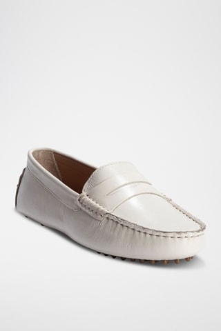 Mocassins en cuir nappa Deira - Blanc