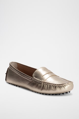 Mocassins en cuir nappa  Deira - Doré
