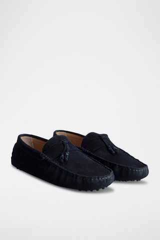 Mocassins en nubuck Elliot - Bleu