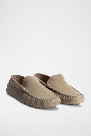 Mocassins en nubuck Lenny - Beige