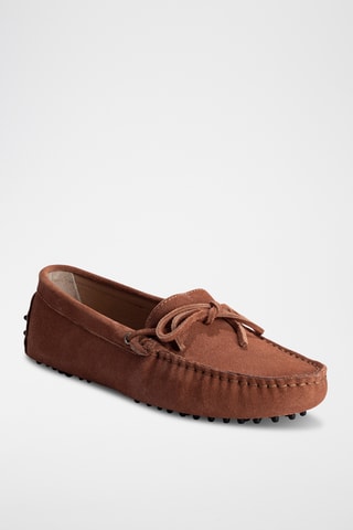 Mocassins en nubuck Newton - Orange