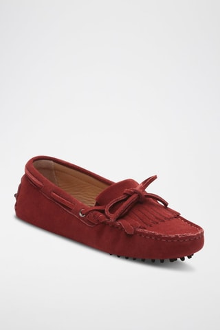 Mocassins en nubuck Powys - Rouge