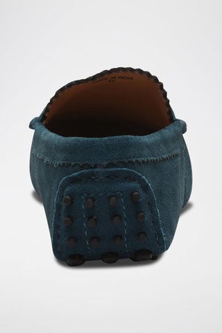 Mocassins en nubuck Lew - Bleu
