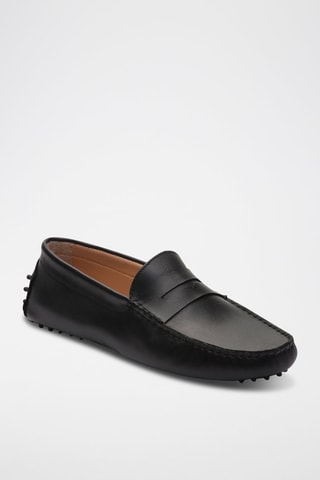 Mocassins en cuir nappa Cole - Noir