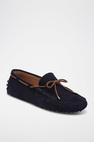 Mocassins en nubuck Butler - Bleu