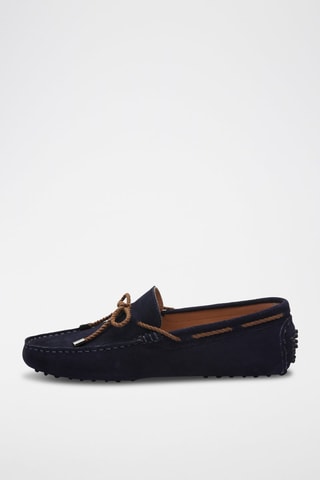 Mocassins en nubuck Butler - Bleu