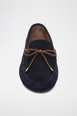 Mocassins en nubuck Butler - Bleu