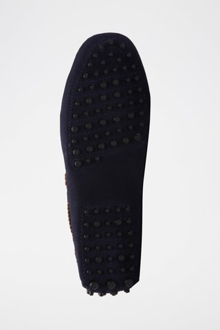 Mocassins en nubuck Butler - Bleu