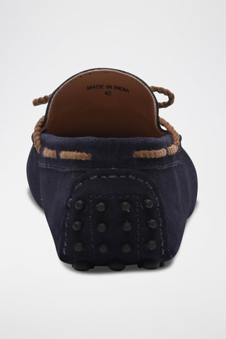 Mocassins en nubuck Butler - Bleu