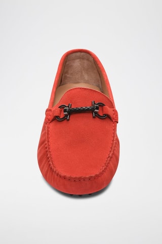 Mocassins en nubuck Felix - Rouge