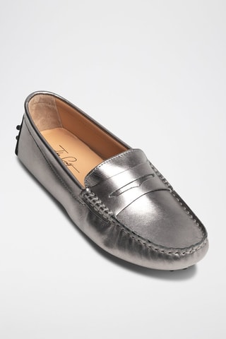 Mocassins en cuir Deira - Gris