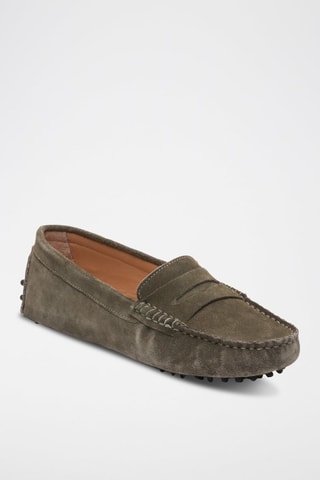 Mocassins en nubuck Deira - Vert
